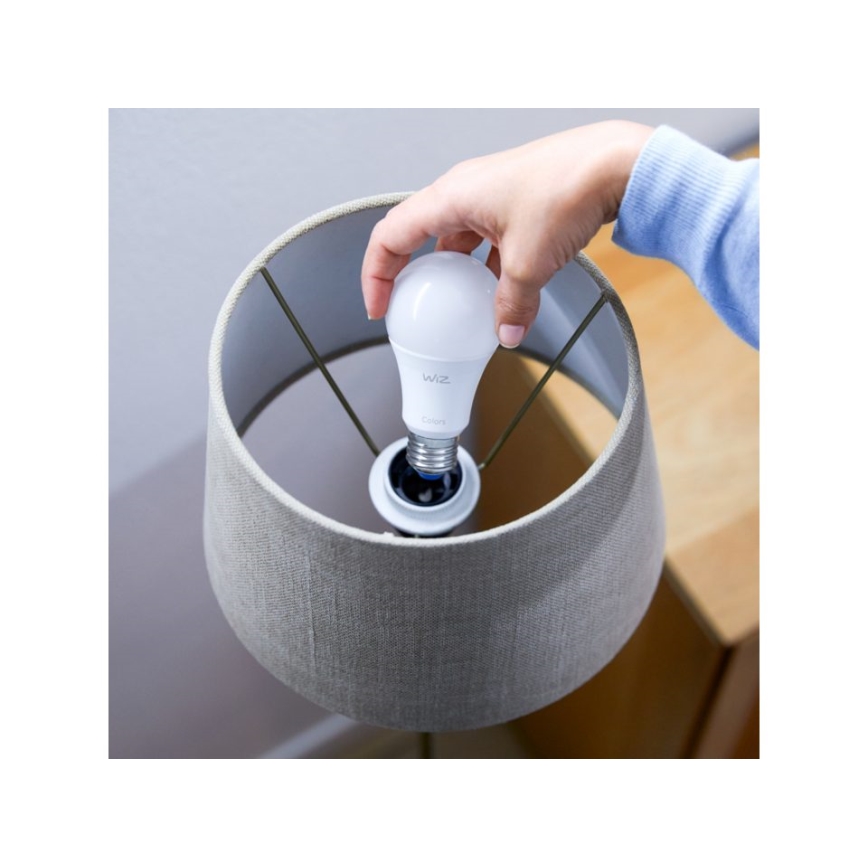 LED RGBW Лампочка з регулюванням яскравості A67 E27/13W/230V 2200-6500K CRI 90 Wi-Fi -WiZ