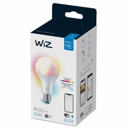 LED RGBW Лампочка з регулюванням яскравості A67 E27/13W/230V 2200-6500K CRI 90 Wi-Fi -WiZ