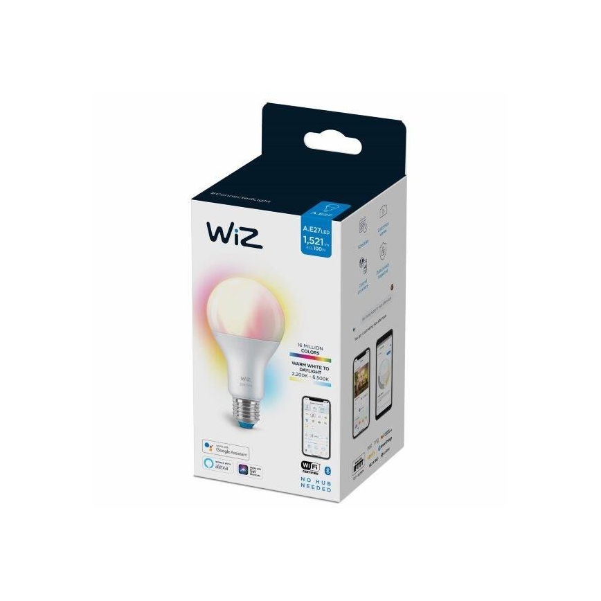 LED RGBW Лампочка з регулюванням яскравості A67 E27/13W/230V 2200-6500K CRI 90 Wi-Fi -WiZ