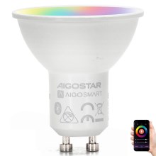 LED RGBW Лампочка GU10/4,9W/230V 2700-6500K - Aigostar