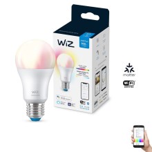 LED RGBW Лампочка з регулюванням яскравості A60 E27/8W/230V 2200-6500K CRI 90 Wi-Fi -WiZ