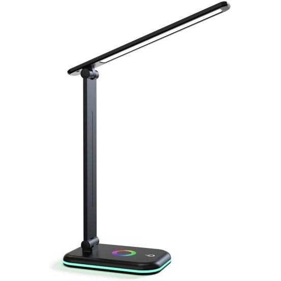 LED RGBW Настільна лампа з регулюванням яскравості NOBLITE LED/7W/5V 3000/4000/6500K чорний