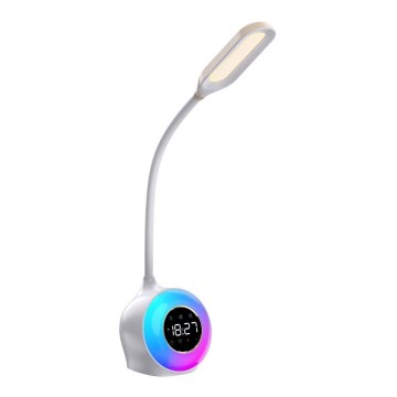 LED RGBW Настільна лампа з регулюванням яскравості з будильником FALCON LED/10W/12V