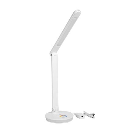 LED RGBW Настільна лампа з регулюванням яскравості з функцією Power Bank LED/12W/5V 2800-6000K білий