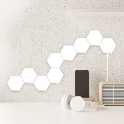 НАБІР 9x LED RGBW Настінний декоративний світильник з регулюванням яскравості MAYA LED/1W/230V + пульт дистанційного керування