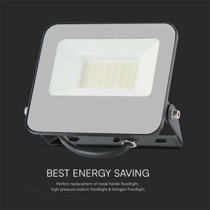 LED RGBW Прожектор з регулюванням яскравості LED/30W/230V IP65 сірий + пульт дистанційного керування