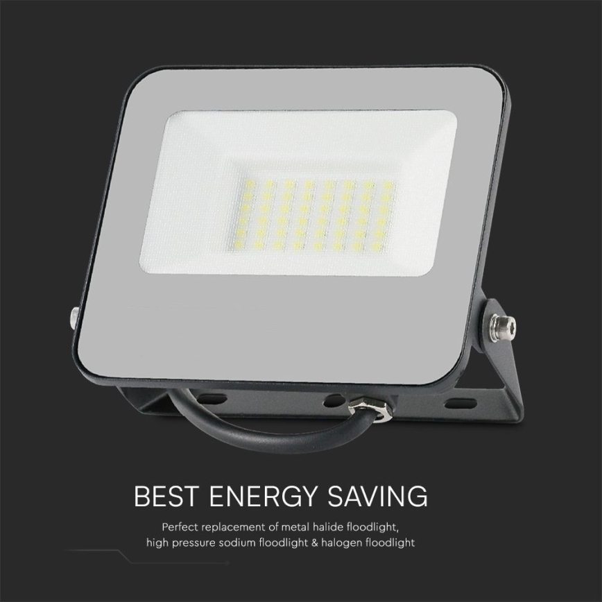 LED RGBW Прожектор з регулюванням яскравості LED/30W/230V IP65 сірий + пульт дистанційного керування
