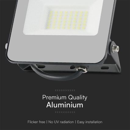 LED RGBW Прожектор з регулюванням яскравості LED/30W/230V IP65 сірий + пульт дистанційного керування
