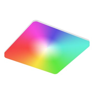 LED RGBW регульований стельовий світильник для ванної кімнати LED/15 Вт/230 В 3000-6500K 22x22 см IP54 білий Wi-Fi