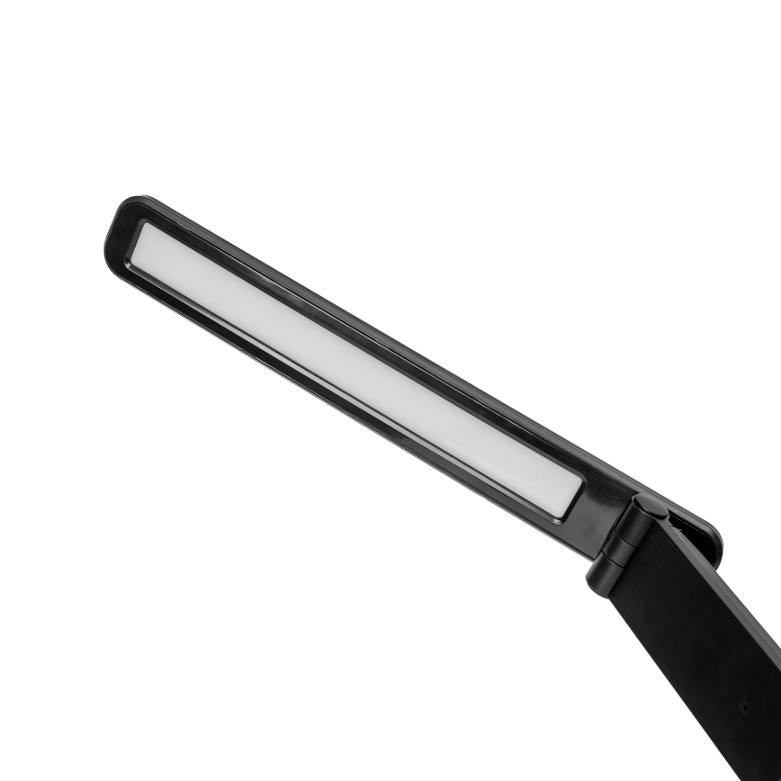 LED RGBW Сенсорна настільна лампа з регулюванням яскравості та бездротовою зарядкою LCD дисплеєм і USB-портом MAGNUS LED/6W/5V 3000-6500K чорний