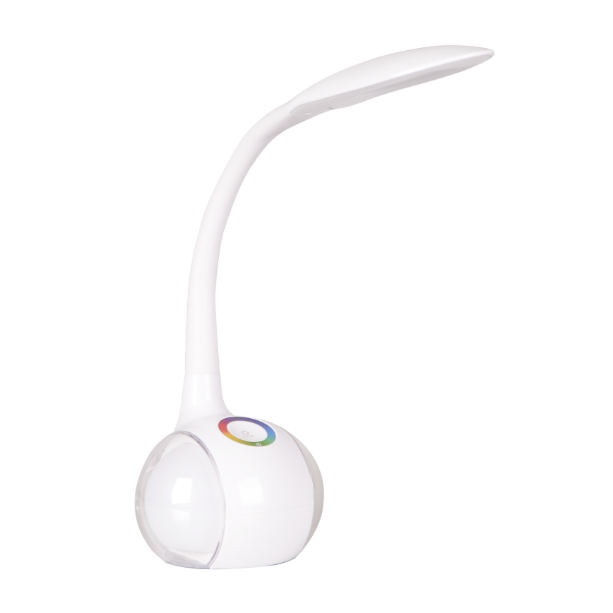 LED RGBW Сенсорна настільна лампа з регулюванням яскравості COSMOS LED/6,5W/230V білий