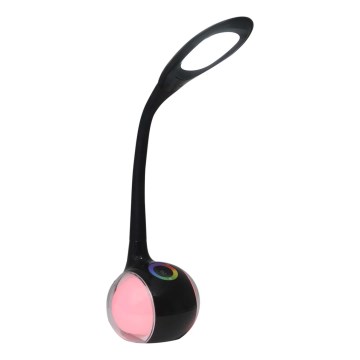 LED RGBW Сенсорна настільна лампа з регулюванням яскравості COSMOS LED/6,5W/230V чорний