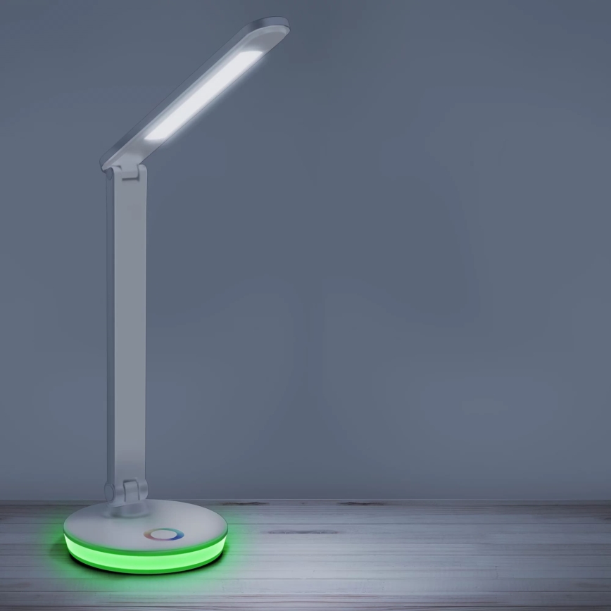LED RGBW Сенсорна настільна лампа з регулюванням яскравості NEPTUN LED/7W/230V білий