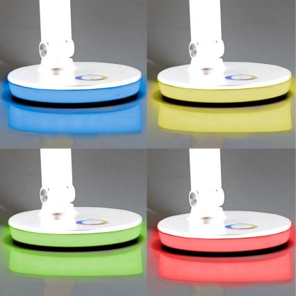LED RGBW Сенсорна настільна лампа з регулюванням яскравості NEPTUN LED/7W/230V білий