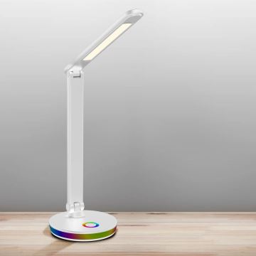 LED RGBW Сенсорна настільна лампа з регулюванням яскравості NEPTUN LED/7W/230V білий
