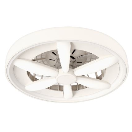 LED RGBW стельовий світильник з вентилятором і регулюванням яскравості MALAWI LED/48W/230V 3000-6500K білий + пульт дистанційного керування