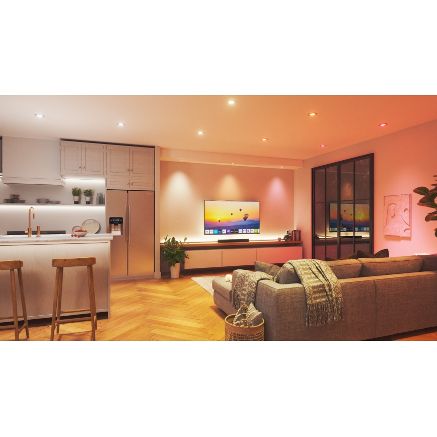 Nanoleaf - LED RGBW Стельовий вбудований світильник з регулюванням яскравості ESSENTIALS LED/6W/230V 2700-6500K CRI 90 Wi-Fi