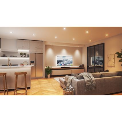 Nanoleaf - LED RGBW Стельовий вбудований світильник з регулюванням яскравості ESSENTIALS LED/6W/230V 2700-6500K CRI 90 Wi-Fi
