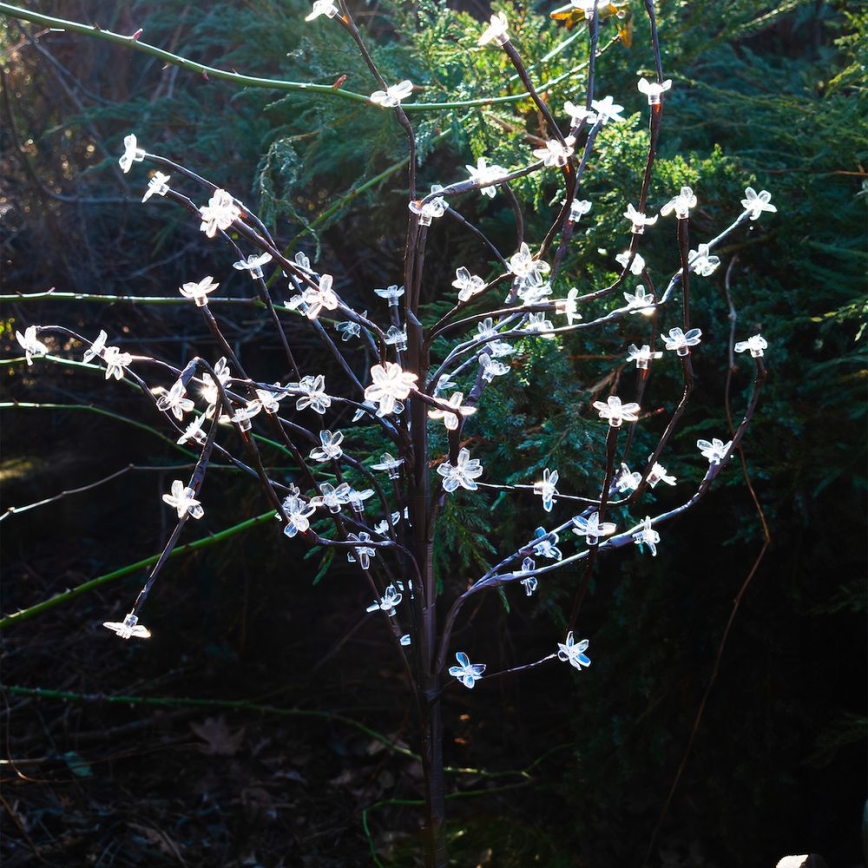 LED RGBW Світильник на сонячній батареї TREE LED/0,1W/1,2V 600 mAh IP44 коричневий