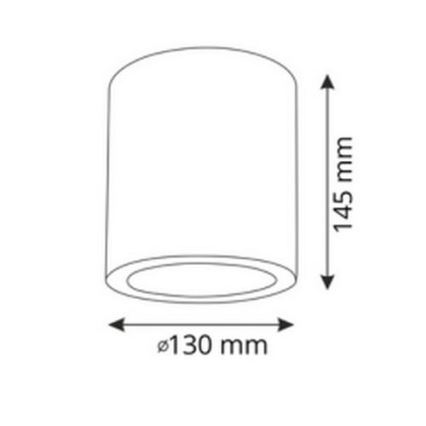 LED RGBW димований точковий світильник JUPITER 1xE27/6,5W/230V 2700-6500K Wi-Fi, діаметр 13 см, чорний