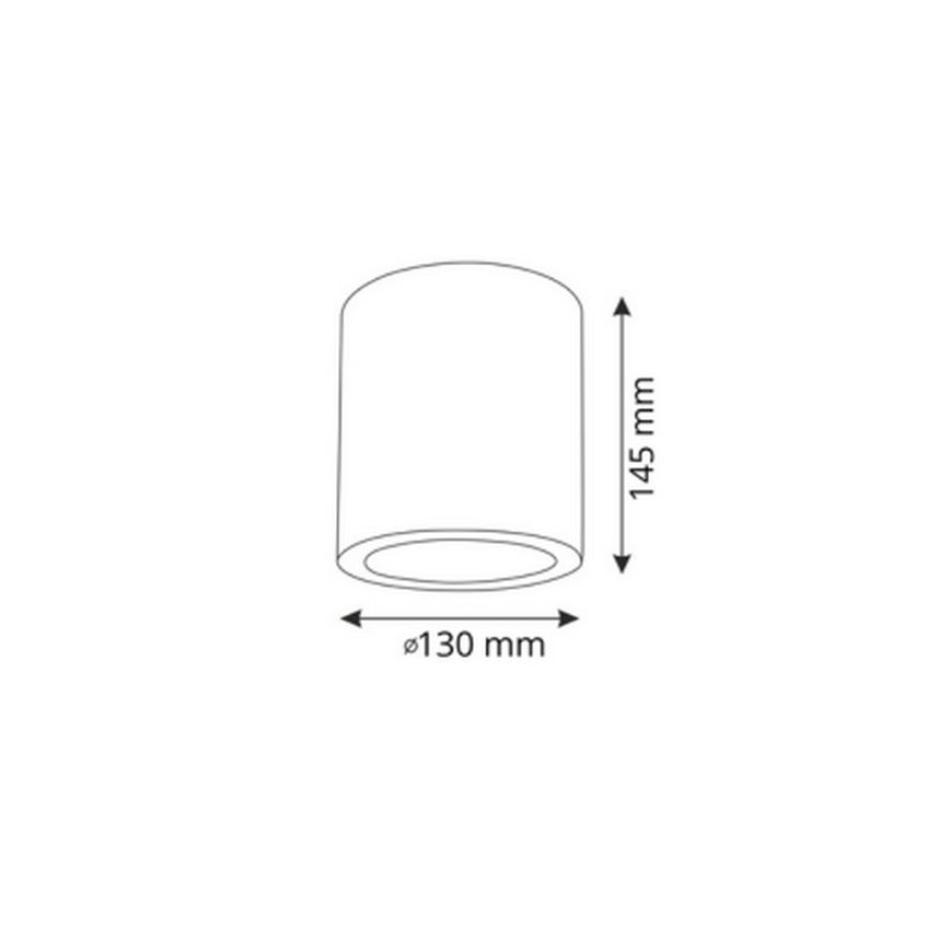 LED RGBW димований точковий світильник JUPITER 1xE27/6,5W/230V 2700-6500K Wi-Fi, діаметр 13 см, чорний
