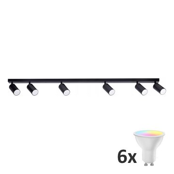 LED RGBW Точковий світильник з регулюванням яскравості ANGIE 6xGU10/6,5W/230V 2700-6500K