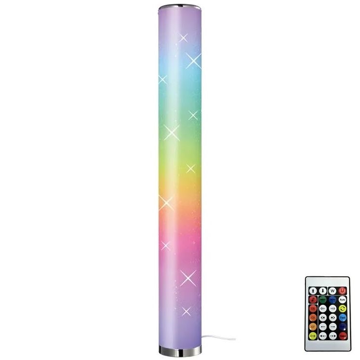 LED RGBW Торшер з регулюванням яскравості LED/12W/230V + пульт дистанційного керування