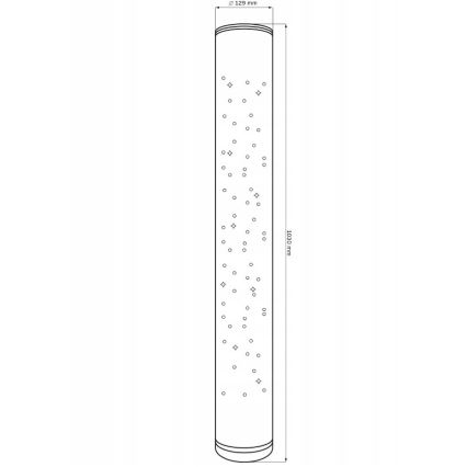 LED RGBW Торшер з регулюванням яскравості STELLA LED/12W/230V + пульт дистанційного керування