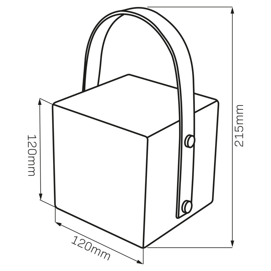 LED RGBW Уличный светильник MAJORKA LED/0,5W/5V USB 1200 mAh IP44 белый