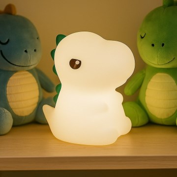 LED RGBW з регульованою яскравістю, перезаряджуваний сенсорний дитячий нічник DINO LED/1W/5V 1200 mAh