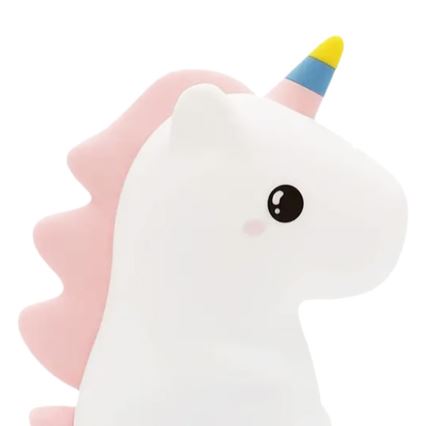 Нічник для дітей UNICORN LED RGBW — сенсорний, затемнюваний, перезаряджуваний (1W/5V, 1200 mAh)