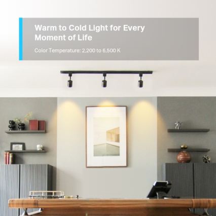 LED RGBW затемнювана лампа GU10/3,7W/230V 2200-6500K Wi-Fi - TP-Link
