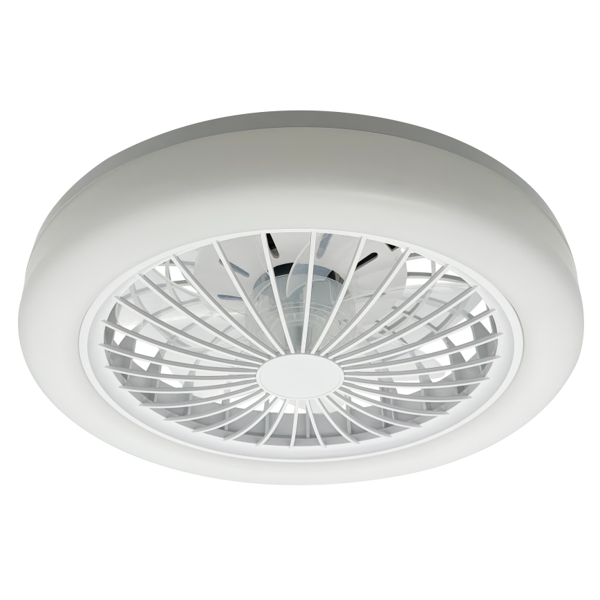 LED RGBW Димований стельовий світильник з вентилятором ZAMBIA LED/24W/230V 3000-6500K білий + пульт дистанційного керування