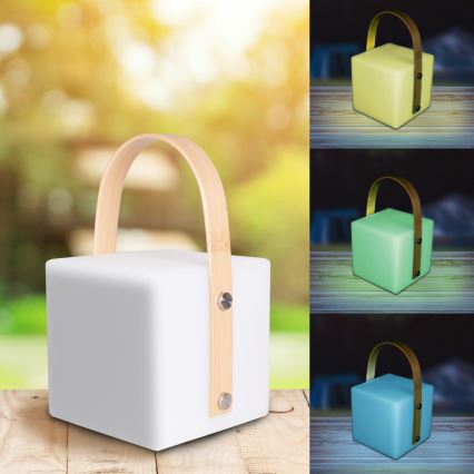 LED RGBW зовнішній світильник MAJORKA, 0,5 Вт/5 В, USB, 1200 mAh, IP44, білий