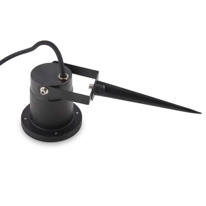 LED RGBW зовнішня лампа BLAKE з регулюванням яскравості 1xGU10/4,8W/230V IP65 + пульт дистанційного керування