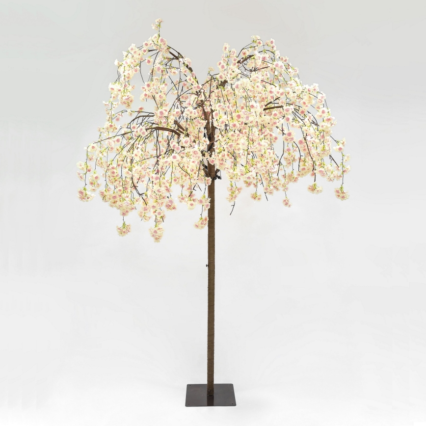 LED Різдвяна декоративна штучна ялинка CHERRY TREE 288xLED/230V 2,5 м вишня