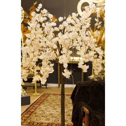 LED Різдвяна декоративна штучна ялинка CHERRY TREE 84xLED/230V 1,7 м вишня