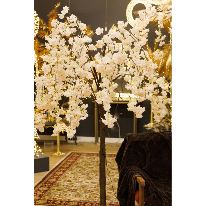 LED Різдвяна декоративна штучна ялинка CHERRY TREE 84xLED/230V 1,7 м вишня