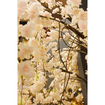 LED Різдвяна декоративна штучна ялинка CHERRY TREE 84xLED/230V 1,7 м вишня