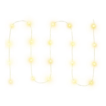 LED Різдвяна гірлянда 20xLED/2xAA 2,3m теплий білий