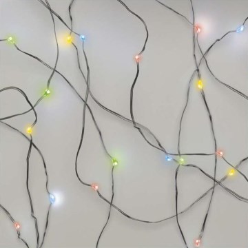 LED різдвяна гірлянда 20xLED/2xAA 2,4m багатоколірна
