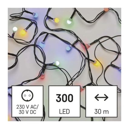 LED-різдвяна гірлянда 300xLED/8 функцій 35m IP44 теплий білий