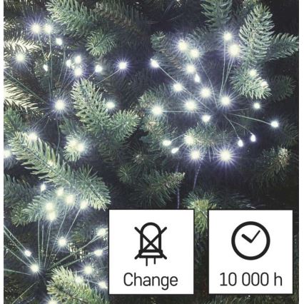 LED різдвяна гірлянда 450xLED 8+3 m холодно-біла