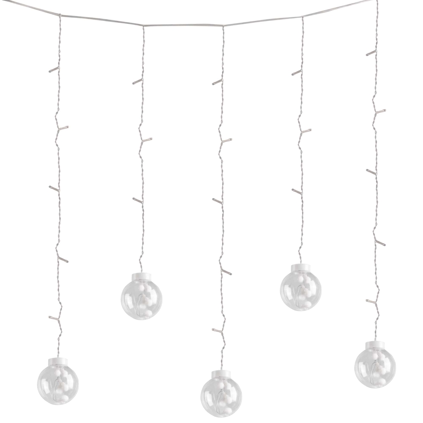 LED Різдвяна гірлянда-штора WISH BALLS 108xLED/8 функцій 4,5 м теплий білий