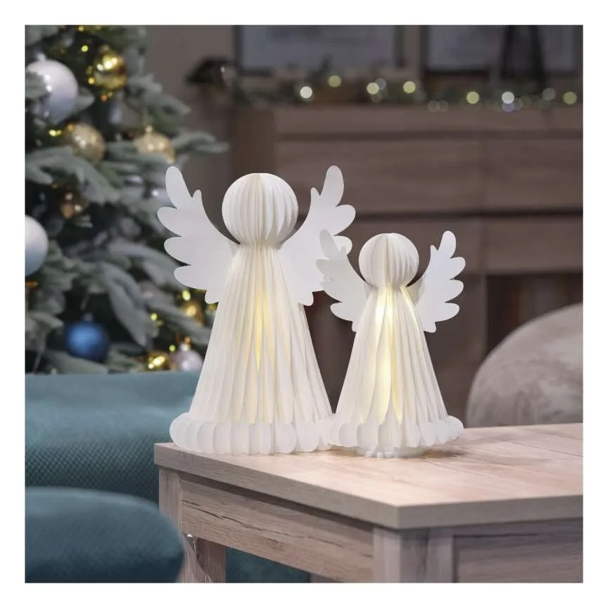 LED-різдвяна прикраса 20xLED/6xAA ангели