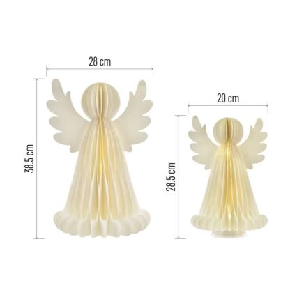 LED-різдвяна прикраса 20xLED/6xAA ангели