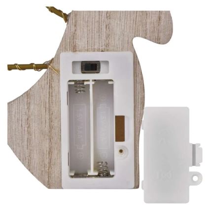 LED Різдвяна прикраса 8xLED/2xAAA янгол