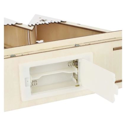 LED Різдвяна прикраса LED/0,6W/2xAA різдвяний пейзаж