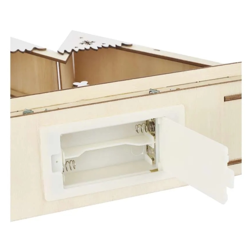 LED Різдвяна прикраса LED/0,6W/2xAA різдвяний пейзаж