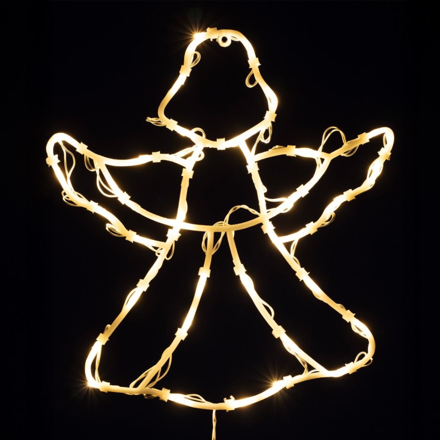 LED Різдвяна прикраса на вікно 35xLED/230V IP44 ангел тепле біле